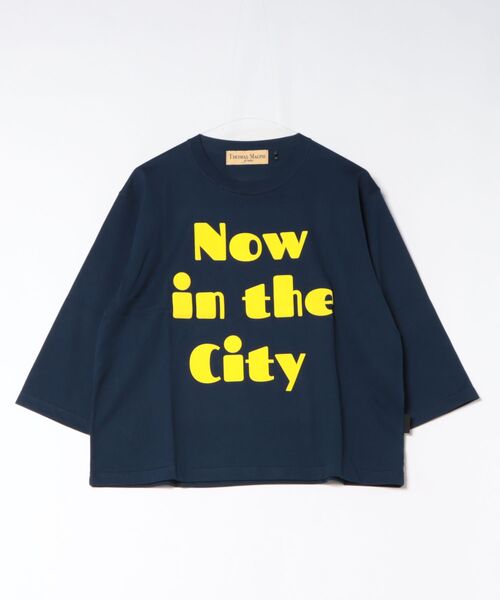 Scrap Book(スクラップブック)の「【THOMAS MAGPIE】40/2 Classic Cotton(Tシャツ/カットソー・レディース・ホワイト系その他/ネイビー・FREE)」の1枚目の写真