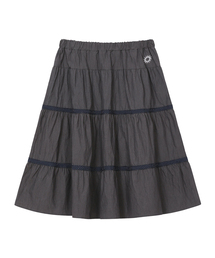 Dot Line Skirt Charcoal