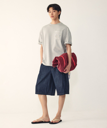 STUDIO TOMBOY（スタジオトムボーイ）の「[MEN] ワンタックバンディングハーフデニムパンツ _インディゴ_9156262061（その他パンツ）」