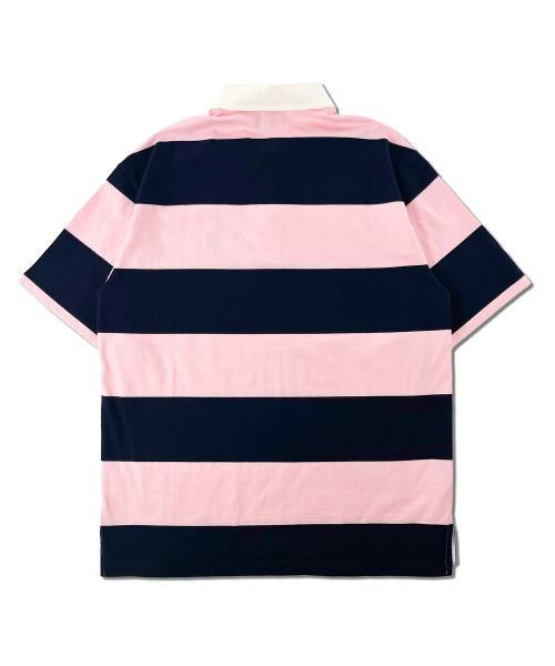 RAYFIKERS（レイフィカース）の「ストライプスモール刺繍カラーTシャツ MQ2TU275_PINK（Tシャツ/カットソー・メンズ・その他・90/100/95）」の2枚目の写真