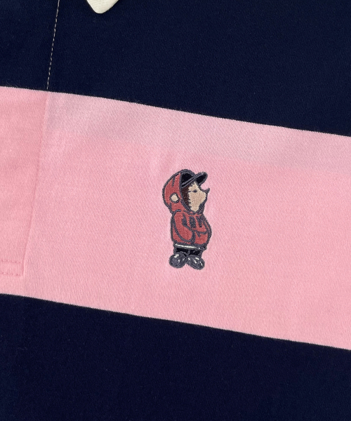 RAYFIKERS（レイフィカース）の「ストライプスモール刺繍カラーTシャツ MQ2TU275_PINK（Tシャツ/カットソー・メンズ・その他・90/100/95）」の5枚目の写真