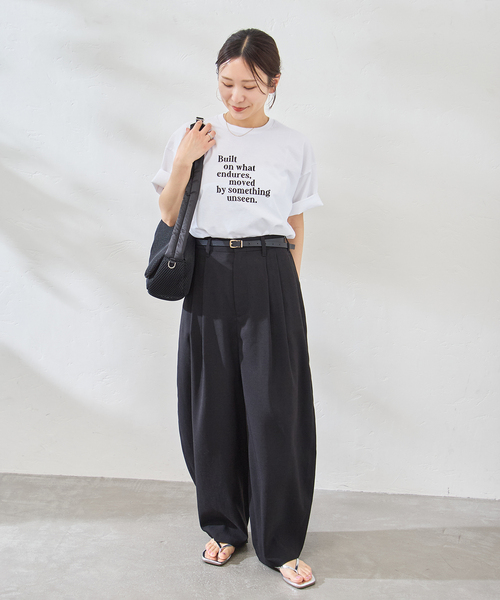 TICCA(ティッカ)の「別注【TICCA / ティッカ】Built TEE(Tシャツ/カットソー・レディース・ブラウン/ホワイト・FREE)」の5枚目の写真