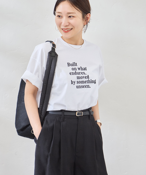 TICCA(ティッカ)の「別注【TICCA / ティッカ】Built TEE(Tシャツ/カットソー・レディース・ブラウン/ホワイト・FREE)」の9枚目の写真