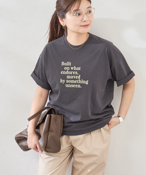 TICCA(ティッカ)の「別注【TICCA / ティッカ】Built TEE(Tシャツ/カットソー・レディース・ブラウン/ホワイト・FREE)」の11枚目の写真