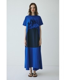 Switting drawst dress (スウィッチング ドロスト ドレス)（ワンピース