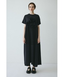 Trapezoid switching dress トラベゾイド スウィッチング ドレス