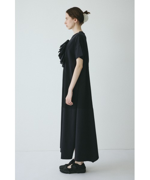 HeRIN.CYE(ヘリンドットサイ)の「Front ribbon docking dress / フロントリボンドッキングドレス(ワンピース・レディース・ブルー/ブラック・FREE)」の6枚目の写真