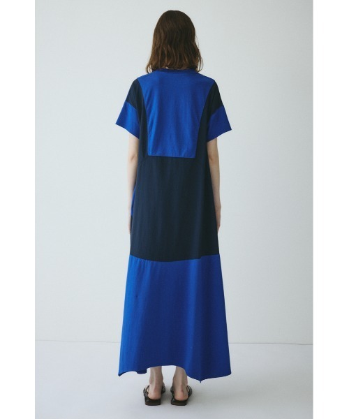 HeRIN.CYE(ヘリンドットサイ)の「Front ribbon docking dress / フロントリボンドッキングドレス(ワンピース・レディース・ブルー/ブラック・FREE)」の10枚目の写真