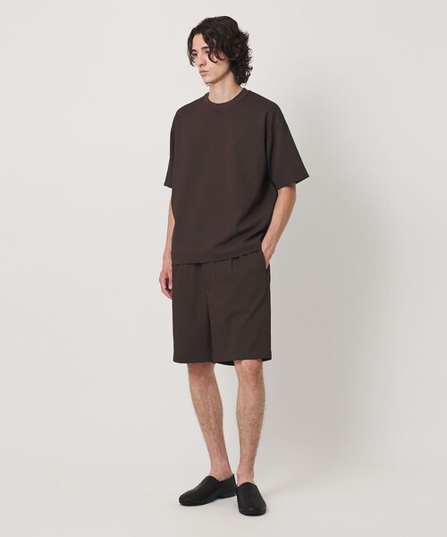 BEAUTY&YOUTH UNITED ARROWS（ビューティーアンドユースユナイテッドアローズ）の「Air Dobby ワイドテーパード クルーネック Tシャツ ヨコストレッチ 吸水速乾 ウォッシャブル（Tシャツ/カットソー・メンズ・ダークブラウン/ライトグレー/ブラック・XL/L/S/M）」の8枚目の写真