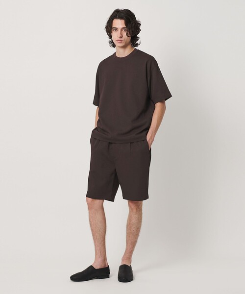 BEAUTY&YOUTH UNITED ARROWS（ビューティーアンドユースユナイテッドアローズ）の「Air Dobby ワイドテーパード クルーネック Tシャツ ヨコストレッチ 吸水速乾 ウォッシャブル（Tシャツ/カットソー・メンズ・ダークブラウン/ライトグレー/ブラック・XL/L/S/M）」の10枚目の写真