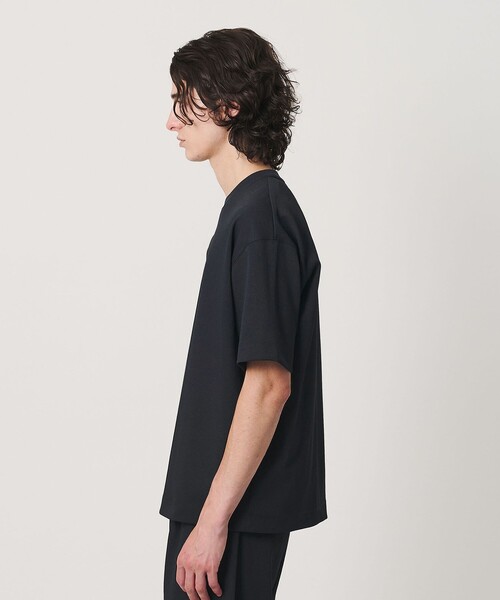 BEAUTY&YOUTH UNITED ARROWS（ビューティーアンドユースユナイテッドアローズ）の「Air Dobby ワイドテーパード クルーネック Tシャツ ヨコストレッチ 吸水速乾 ウォッシャブル（Tシャツ/カットソー・メンズ・ダークブラウン/ライトグレー/ブラック・XL/L/S/M）」の18枚目の写真