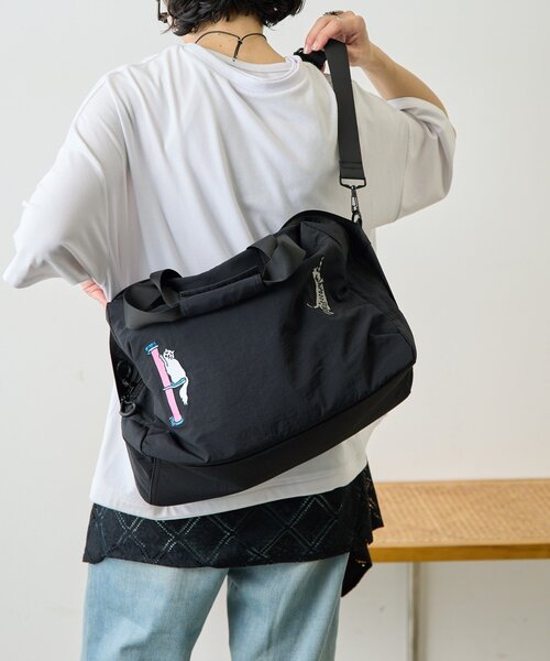 ear PAPILLONNER(イアパピヨネ)の「【KEN NAKAYAMA×ear】コラボボストンバッグ(ボストンバッグ・レディース・ベージュ/ブラック・FREE)」の6枚目の写真