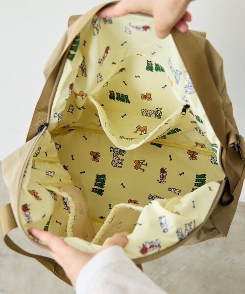 ear PAPILLONNER(イアパピヨネ)の「【KEN NAKAYAMA×ear】コラボボストンバッグ(ボストンバッグ・レディース・ベージュ/ブラック・FREE)」の14枚目の写真