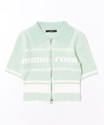 PLATING LOGO LACE HALF KNIT