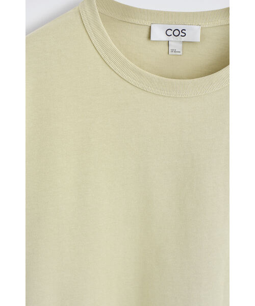 COS(コス)の「リラックス ウォッシュド コットンTシャツ(Tシャツ/カットソー・メンズ・グリーン/チャコール/ライトブルー・XL/S/M/L/XS)」の22枚目の写真