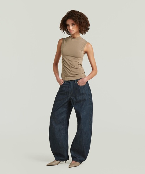 G-STAR（ジースター）の「Barrel Loose Neo Raw Jeans/立体裁断バレルカーブルーズジーンズ（デニムパンツ・レディース・ダークインディゴブルー・27inch/26inch/25inch/24inch）」の5枚目の写真