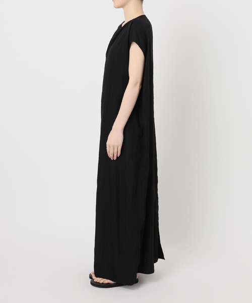 FRAMeWORK(フレームワーク)の「≪洗濯機洗い可 / 追加≫フィブリルポプリンサックDRESS 2(ワンピース・レディース・カーキ/ブラック・36/38)」の14枚目の写真