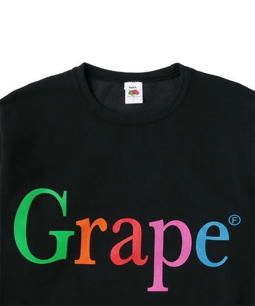 byeA.(バイエー)の「bye A./バイエー/NOT APPLE SWEAT GRAPE(スウェット・メンズ・ブラック・L)」の3枚目の写真