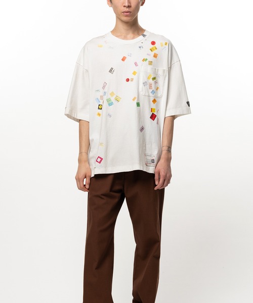 Maison MIHARA YASUHIRO(メゾンミハラヤスヒロ)の「Price Tag Sticker Printed T-shirt(Tシャツ/カットソー・メンズ・ホワイト/ブラック・44/46/48)」の3枚目の写真