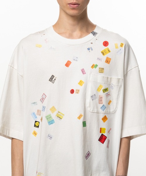 Maison MIHARA YASUHIRO(メゾンミハラヤスヒロ)の「Price Tag Sticker Printed T-shirt(Tシャツ/カットソー・メンズ・ホワイト/ブラック・44/46/48)」の6枚目の写真