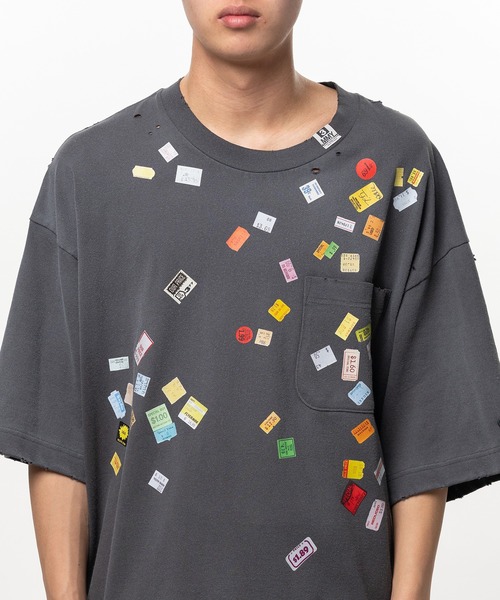 Maison MIHARA YASUHIRO(メゾンミハラヤスヒロ)の「Price Tag Sticker Printed T-shirt(Tシャツ/カットソー・メンズ・ホワイト/ブラック・44/46/48)」の11枚目の写真