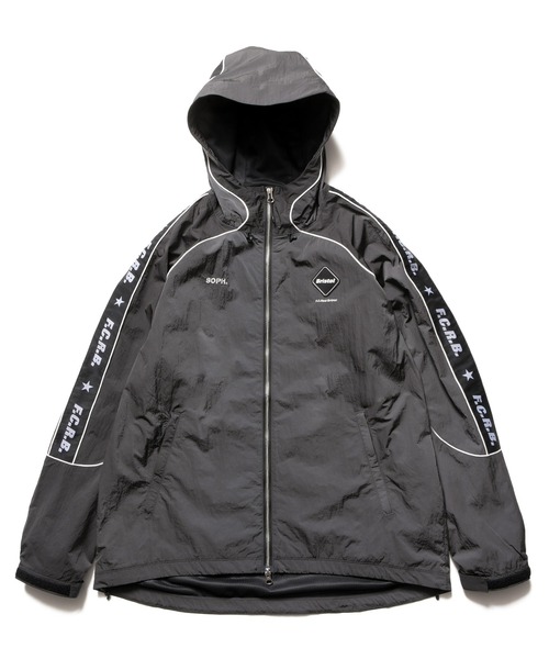 F.C.Real Bristol(エフシーレアルブリストル)の「NYLON CHAMBRAY PRACTICE HOODED JACKET(ブルゾン・メンズ・ブラック/オレンジ/チャコールグレー・MEDIUM/LARGE/SMALL/X-LARGE/XX-LARGE)」の1枚目の写真
