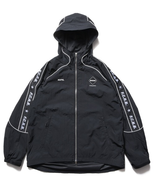 F.C.Real Bristol(エフシーレアルブリストル)の「NYLON CHAMBRAY PRACTICE HOODED JACKET(ブルゾン・メンズ・ブラック/オレンジ/チャコールグレー・MEDIUM/LARGE/SMALL/X-LARGE/XX-LARGE)」の2枚目の写真