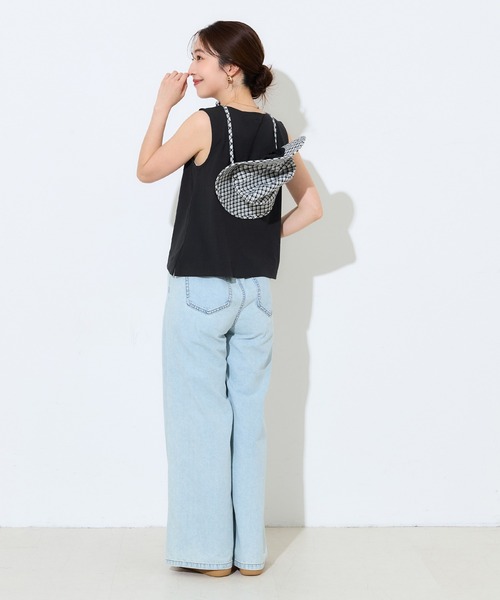 coca(coca)(コカ)の「コットン天竺タンクトップ(タンクトップ・レディース・ブラック/ベージュ・M/L/XL/S)」の11枚目の写真