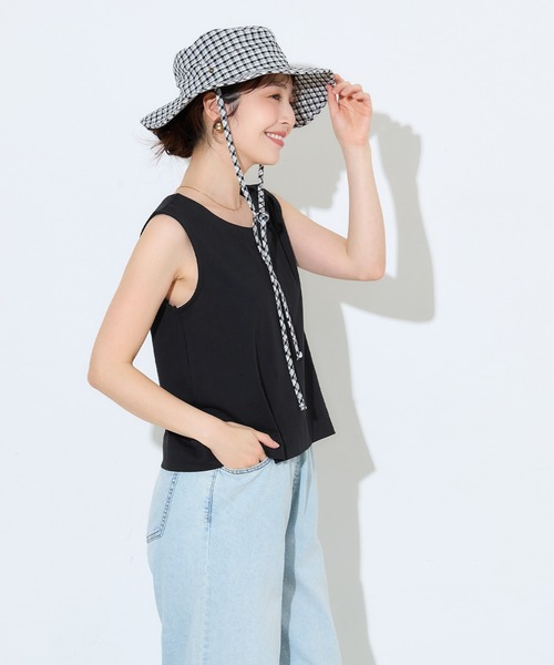 coca(coca)(コカ)の「コットン天竺タンクトップ(タンクトップ・レディース・ブラック/ベージュ・M/L/XL/S)」の13枚目の写真