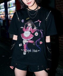 RESHAM（レーシャム）の「【82】グラフィックプリント ショルダージップ クルーネックＴシャツ/ユニセックス/レディース/メンズ（Tシャツ/カットソー）」