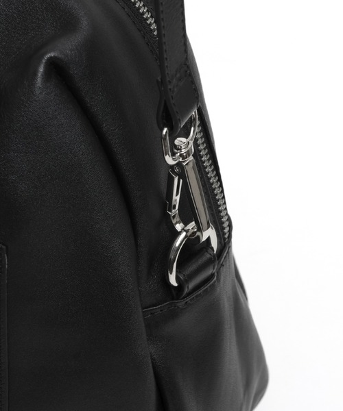 YArKA（ヤーカ）の「【YArKA/ヤーカ】real leather sharp & soft mix nuance boston bag L [sas3] / 直曲線のニュアンスボストンバッグ（トートバッグ・レディース・ブラック・FREE）」の20枚目の写真