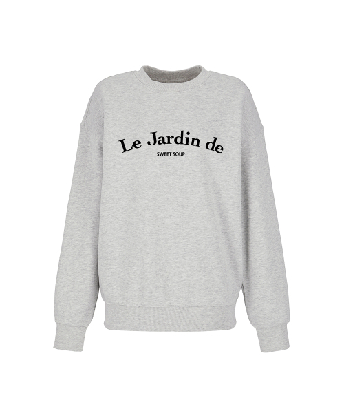 SWEET SOUP(スウィートスープ)の「レタリングオーバーサイズスウェットシャツ(WCRLTF1)(Tシャツ/カットソー・レディース・チャコールグレー/ブラック/ライトグレー・55/66)」の6枚目の写真