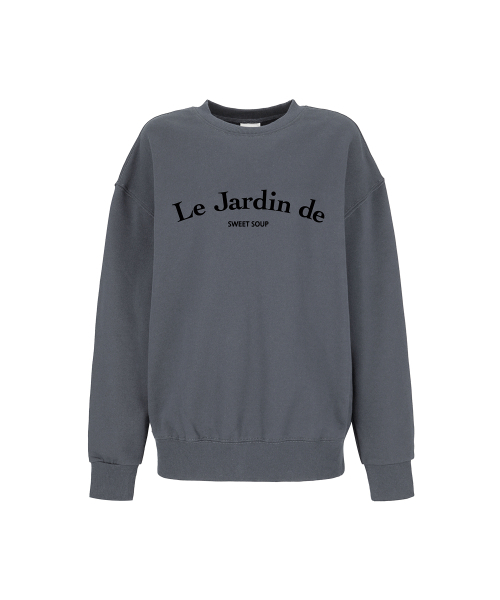 SWEET SOUP(スウィートスープ)の「レタリングオーバーサイズスウェットシャツ(WCRLTF1)(Tシャツ/カットソー・レディース・チャコールグレー/ブラック/ライトグレー・55/66)」の5枚目の写真