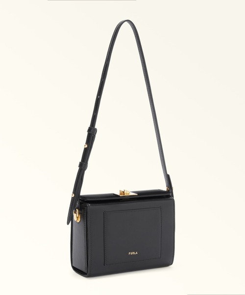FURLA(フルラ)の「フルラ アルコ(Furla Arco) ミニショルダーバッグ(ショルダーバッグ・レディース・ブラック/モカ・ONE SIZE)」の4枚目の写真