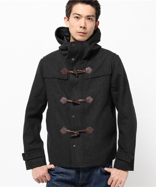OUTLET(アウトレット)の「【Ciaopanic】メルトンショートダッフルコート(ダッフルコート・メンズ・ネイビー/グレー/キャメル・LARGE/MEDIUM)」の1枚目の写真