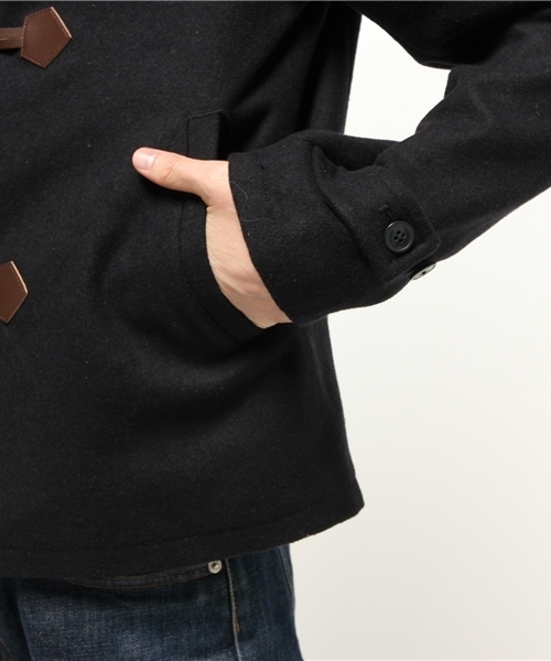 OUTLET(アウトレット)の「【Ciaopanic】メルトンショートダッフルコート(ダッフルコート・メンズ・ネイビー/グレー/キャメル・LARGE/MEDIUM)」の8枚目の写真