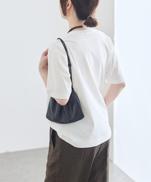 journal standard L'essage(ジャーナルスタンダードレサージュ)の「47/2スーピマコンパクトTシャツ(Tシャツ/カットソー・レディース・ホワイト/オリーブ/グレー・FREE)」の20枚目の写真