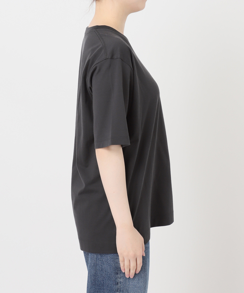 journal standard L'essage(ジャーナルスタンダードレサージュ)の「47/2スーピマコンパクトTシャツ(Tシャツ/カットソー・レディース・ホワイト/オリーブ/グレー・FREE)」の8枚目の写真