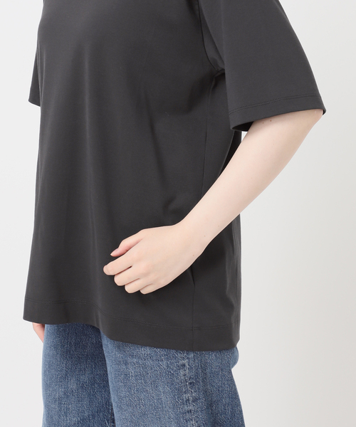 journal standard L'essage(ジャーナルスタンダードレサージュ)の「47/2スーピマコンパクトTシャツ(Tシャツ/カットソー・レディース・ホワイト/オリーブ/グレー・FREE)」の10枚目の写真
