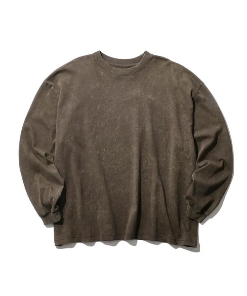 68&brothers(シックスティエイトアンドブラザーズ)の「INTODUSK / OVERSIZED LS TEE(Tシャツ/カットソー・メンズ・ブラウン/ネイビー・X-LARGE/LARGE)」の1枚目の写真