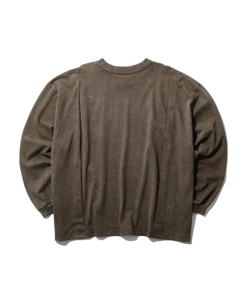 68&brothers(シックスティエイトアンドブラザーズ)の「INTODUSK / OVERSIZED LS TEE(Tシャツ/カットソー・メンズ・ブラウン/ネイビー・X-LARGE/LARGE)」の3枚目の写真