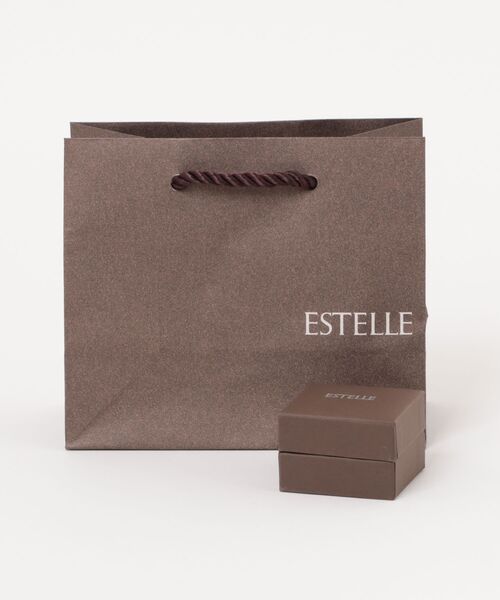 ESTELLE(エステール)の「K10 イエローゴールド ホワイトトパーズ ムーン ピアス ESTELLE/エステール WEB限定(ピアス(両耳用)・レディース・イエローゴールド・-)」の11枚目の写真