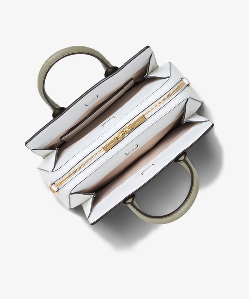 MICHAEL KORS(マイケルコース)の「LAILA カラーブロック ぺブルレザー サッチェル スモール(ハンドバッグ・レディース・グリーン系その他・FREE)」の3枚目の写真