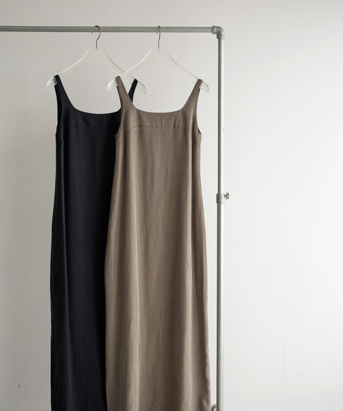 anuke（アンヌーク）の「Squareneck Pencil Onepiece（ワンピース・レディース・モカ/ブラック・36inch/38inch）」の11枚目の写真