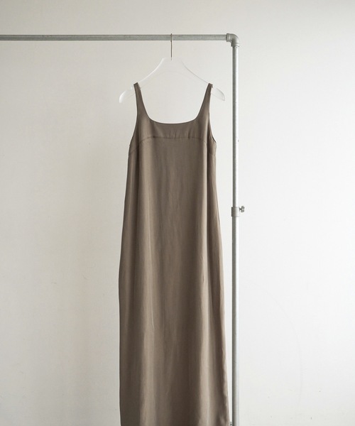 anuke（アンヌーク）の「Squareneck Pencil Onepiece（ワンピース・レディース・モカ/ブラック・36inch/38inch）」の13枚目の写真