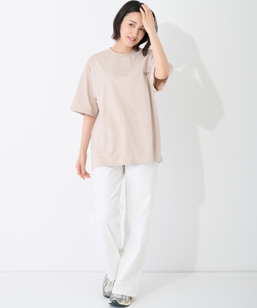 petit main LIEN(プティマインリアン)の「【ELEPHANT/リンク】ゆるシルエット半袖Tシャツ(Tシャツ/カットソー・レディース・ベージュ/オフホワイト・L/M)」の17枚目の写真