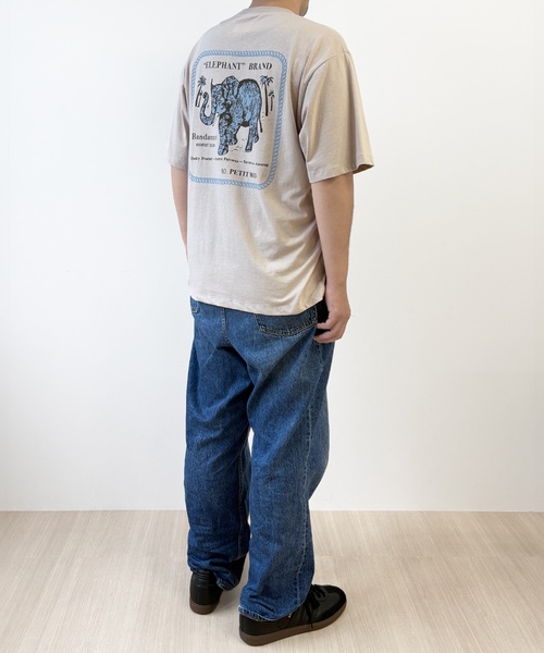 petit main LIEN(プティマインリアン)の「【ELEPHANT/リンク】ゆるシルエット半袖Tシャツ(Tシャツ/カットソー・レディース・ベージュ/オフホワイト・L/M)」の18枚目の写真