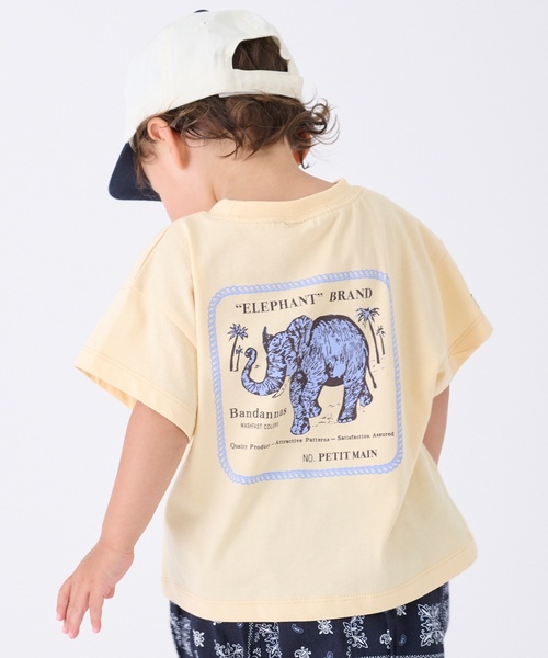 petit main LIEN(プティマインリアン)の「【ELEPHANT/リンク】ゆるシルエット半袖Tシャツ(Tシャツ/カットソー・レディース・ベージュ/オフホワイト・L/M)」の3枚目の写真