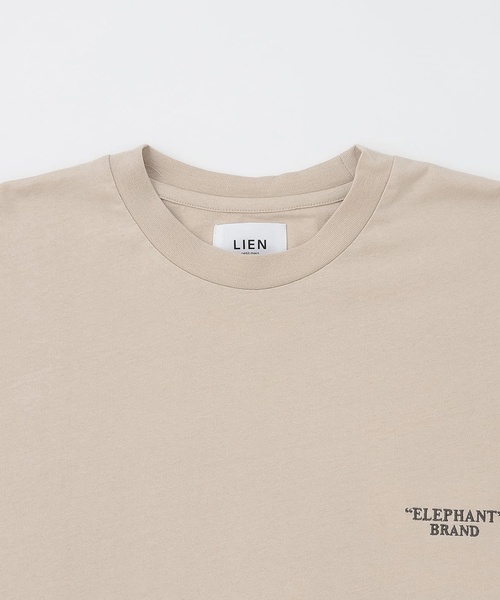 petit main LIEN(プティマインリアン)の「【ELEPHANT/リンク】ゆるシルエット半袖Tシャツ(Tシャツ/カットソー・レディース・ベージュ/オフホワイト・L/M)」の7枚目の写真