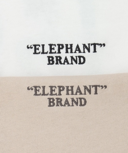 petit main LIEN(プティマインリアン)の「【ELEPHANT/リンク】ゆるシルエット半袖Tシャツ(Tシャツ/カットソー・レディース・ベージュ/オフホワイト・L/M)」の8枚目の写真